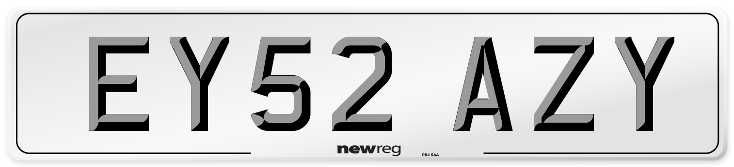 EY52 AZY Number Plate from New Reg